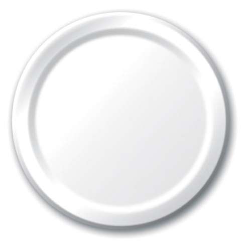 White Dinner Plates - Click Image to Close